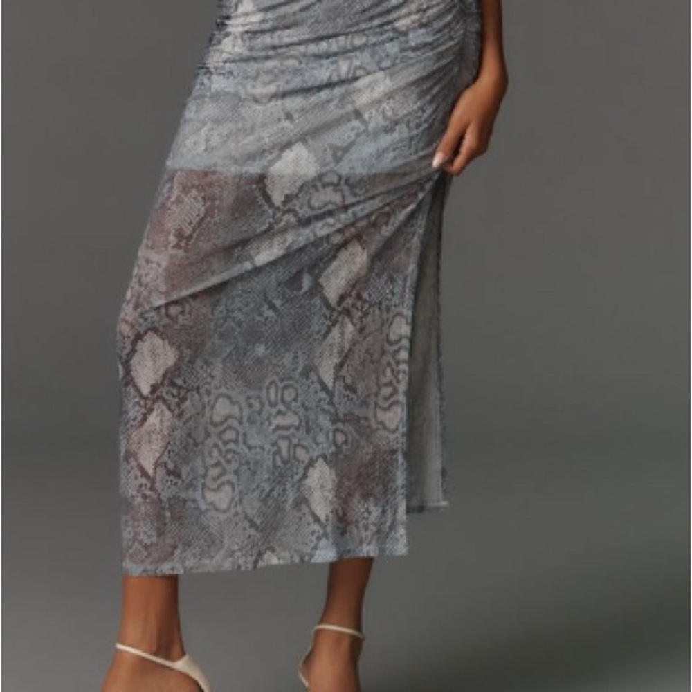 Anthropologie The Aleda Mesh Ruched Maxi
Skirt by Maeve - Size M - Picture 2 of 6